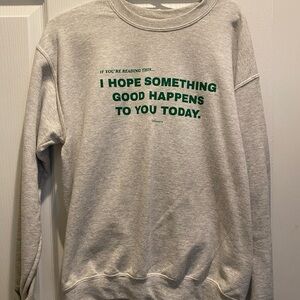 Ourseasns sweater/crew grey size medium